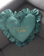 Poduszka z falbankami prezent na dzień mamy/ taty