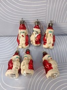 Bombka choinkowe prl mini Mikołaje 