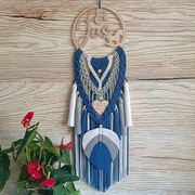 Makrama na kole z imieniem łapacz snów imienna