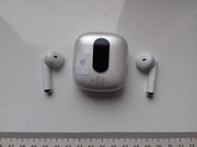 Słuchawki BT Feel Air TWS, jedna nie działa, FEELAIR400WH, etui z wyświetla