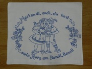 STARA POSZEWKA NA JASIEK haft ręczny