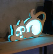 Lampka kot kotek handmade polski design