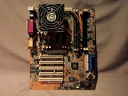 Płyta główna Shuttle Ak32V2.1 socket 462 Duron 1200 MHZ 1 GB ram zestaw