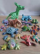 Zwierzątka wypełnione piaskiem żółw żaba smok piesek ...