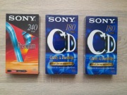 3 KASETY VHS SONY FOLIA