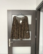 Bluzka damska w panterkę nowa rozmiar L