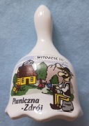 Dzwonek ceramiczny z Polski - pamiątka z Piwnicznej Zdrój