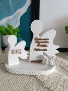 Komunia aniołki anioł prezent od chrzestnych babci