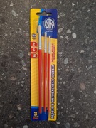 zestaw pędzli do malowania szkolne  Astra 3szt w opakowaniu