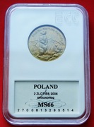 2 Złote  2006 r -   Świstak       GCN  MS 66 !!
