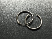 KOLCZYKI SREBRNE * KÓŁKA * ŚREDNICA 14 mm / WAGA 0.56 g