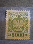 znaczek skarbowy znak opłata skarbowa 5000 zł złotych PRL