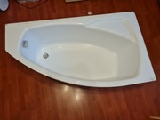 Wanna Polimat 140x80 narożna asymetryczna parawan syfon