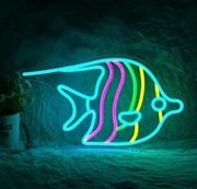 NEON LED RYBKA IDOLEK SKALAR rybki świecąca USB 