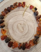 Unikatowy Naszyjnik z Naturalnego Bursztynu Bałtyckiego - 75g | Inkluzje.