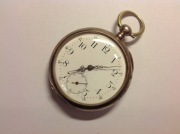 Zegarek kieszonkowy srebrny GALONNE J.S. z wizerunkiem LWA