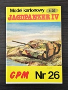Jagdpanzer IV model kartonowy GPM nr 26