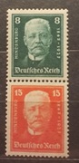 Deutsche Reich 1927 zusammendrucke  Hindenburg Mi S36 czysty bez podlepki