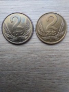 Polska 2 zł zestaw 1975-1985 stan -I/+II; mosiądz manganowy; 11 monet