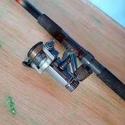 Wędka Daiwa 576M-300 z kołowrotkiem Abu Garcia 