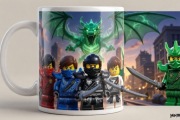 Lego ninjago figurki prezent dla dziecka kubek Ceramiczny ninja