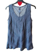 Koszulka na ramiączkach niebieska etno boho