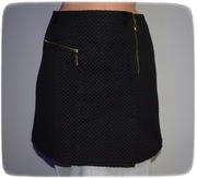 Czarna spódnica pikowana XXS/XS Nowa