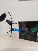 Mikrofon do Komputera Pojemnościowy GAMINGOWY Studyjny KARAOKE Filtr USB