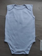 Body niemowlęce motylkowe na ramiączkach, białe 80