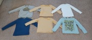 Zestaw 5 koszulek z długim rękawem + bluza rozm. 128