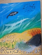 Obraz ręcznie malowany farbami olejnymi na płótnie pejzaż