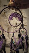 ręcznie robiony łapacz snów najpiękniejszy 80cm fioletowy