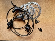 NOWY komplet hamulców TEKTRO TKD149n (HD-M275) 180/160mm