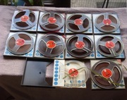 Magnetofon Aria2412 deck + 10szpul 18cm 