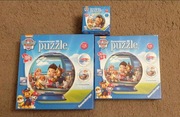 Puzzle Psi Patrol 3d , kule, zestaw 2 szt+1 gratis