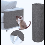 Samoprzylepna mata do drapania dla kota, szara, 100x30 cm