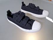 Tenisówki na Rzepy Chłopięce Młodzieżowe Czarne Rozmiar 34 WF 