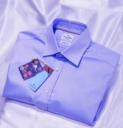 Emanuel Berg  koszula L 41 błękitna Luxury Duke of York T. Mason kiton ysl
