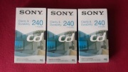 Kaseta VHS Sony E-240  - NOWA - 3 SZTUKI !