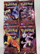 Karty Pokémon TCG: Scarlet & Violet - Destined Rivals - Booster 4 opakowan