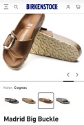 Birkenstock Madrid Big Buckle Cognac rozmiar 39