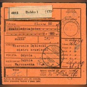 1938 - Bielsko 1 - skart paczkowy, F. D82x2 