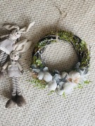 Naturalny wianek, wianuszek na drzwi Wielkanoc