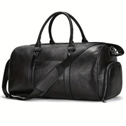 Torba skórzana podróżna czarna XXL prawdziwa skóra 27cm/56cm/27cm