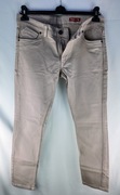 beżowe jeansy slim fit rozm. 36 nowe bez metek