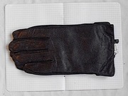 Rękawiczki męskie. Duże, czarne - XXL z gładkiej jagnięcej skóry