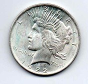 MONETY USA 1 DOLAR 1922 SREBRO 