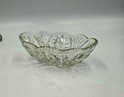 miseczka kryształowa półmisek łódka na przekąski