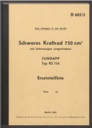 Katalog części Ersatzteilliste Zundapp KS 750 1942