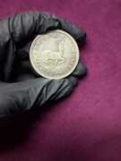 Srebrna moneta 5 szylingów 1948 RPA Antylopa